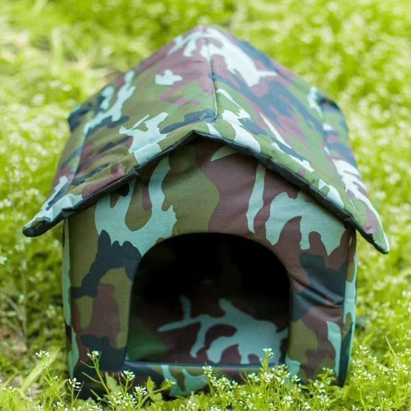 Camouflage outdoor pet house