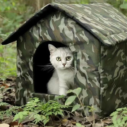 Camouflage outdoor pet house