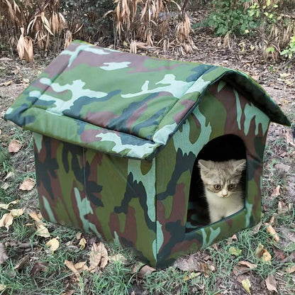Camouflage outdoor pet house