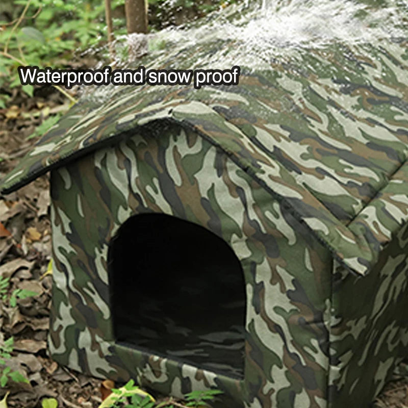 Camouflage outdoor pet house