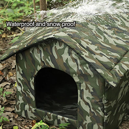 Camouflage outdoor pet house