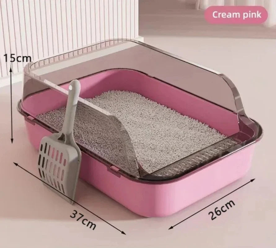 Semi-Enclosed Litter Box