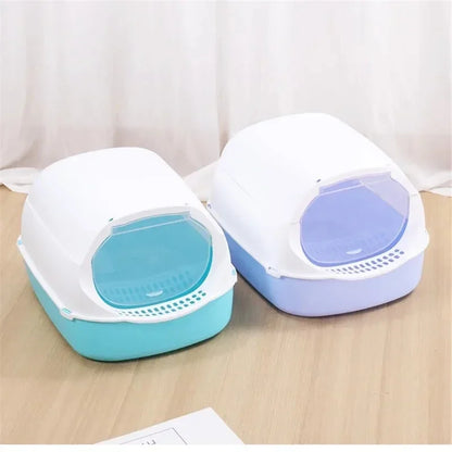 Semi-Enclosed Litter Box