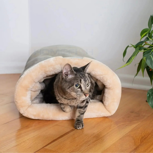 Cozy Winter & Autumn Cat Cave