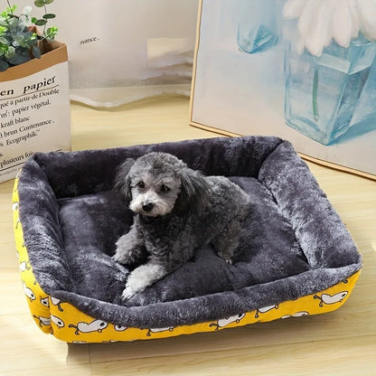Cozy Patterned Pet Bed