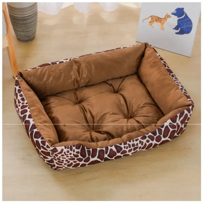 Corduroy Plush Pet Bed