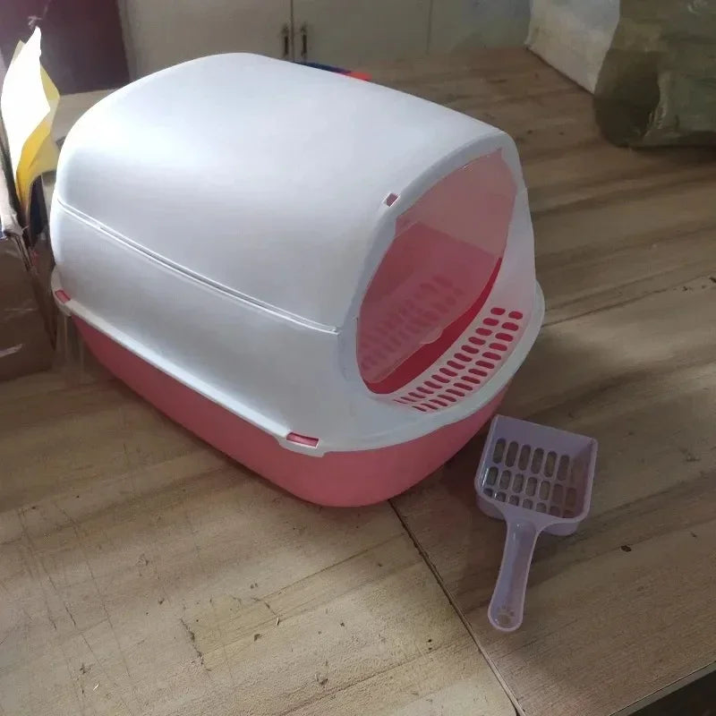 Semi-Enclosed Litter Box