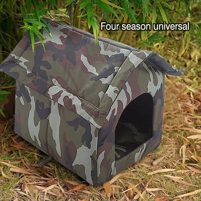 Camouflage outdoor pet house
