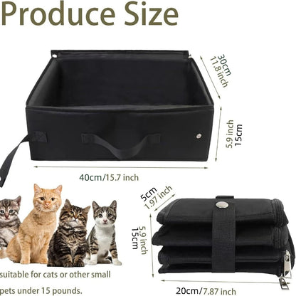 Portable litter box for cats