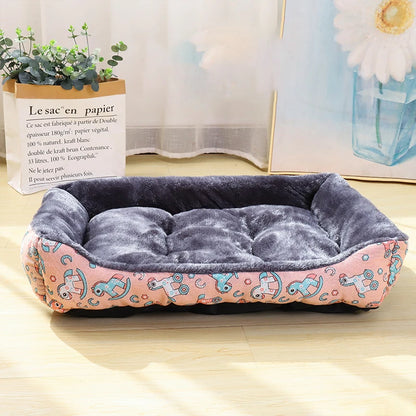 Cozy Patterned Pet Bed