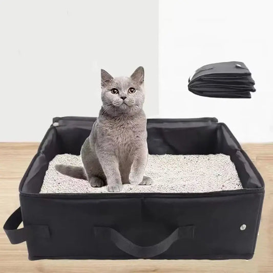 Portable litter box for cats