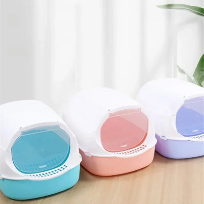Semi-Enclosed Litter Box