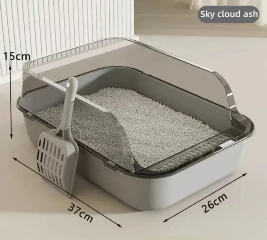 Semi-Enclosed Litter Box