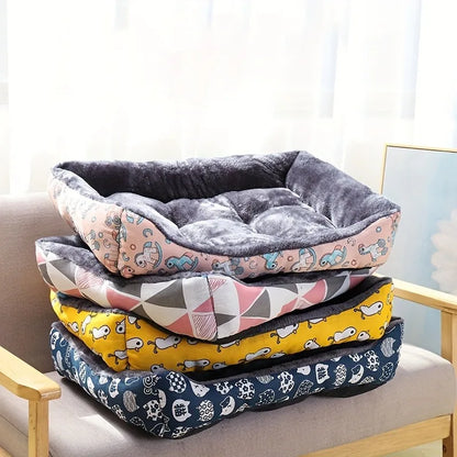 Cozy Patterned Pet Bed