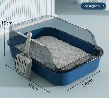 Semi-Enclosed Litter Box